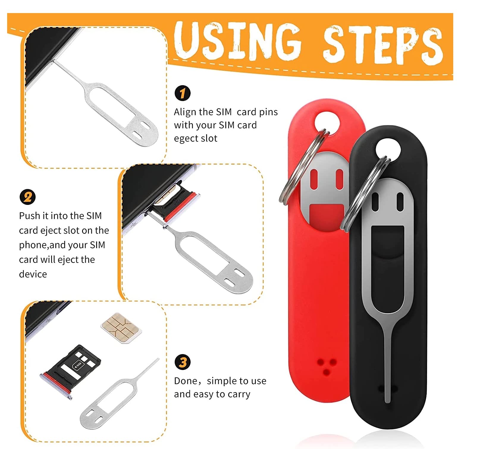 SIMピン さま専用 参考商品 楽天市場】SIMピン 単品 simピン 取り出しピン リリースピン ケース